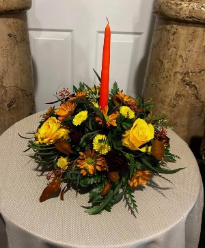 Designers choice Single Candle Thanksgiving