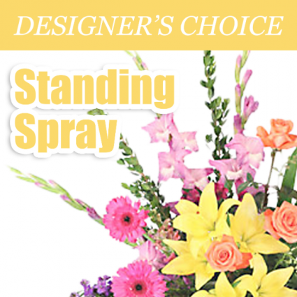Designer's Choice Standing Spray Easel Arrangement
