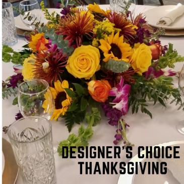 Designer's Choice Thanksgiving Centerpiece in Coral Springs, FL | Hearts & Flowers of Coral Springs