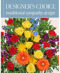 Designer's Choice - Traditional Sympathy Design Flower Arrangement