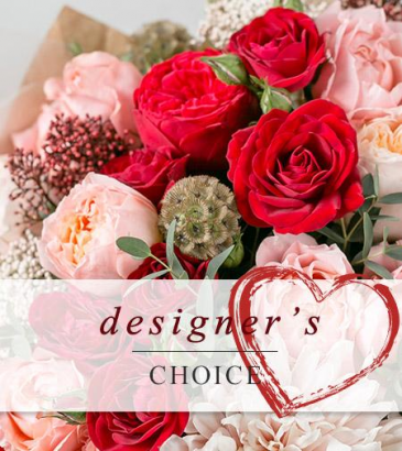 Designer's Choice Valentine Flowers  in Southern Pines, NC | Hollyfield Design Inc.