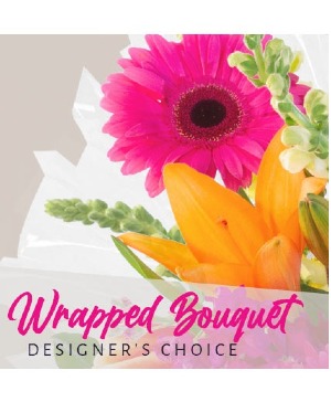 Designer's Choice - Seasonal Wrapped Bouquet  