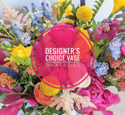 Designer's Choice Vase Arrangement Bright & Bold
