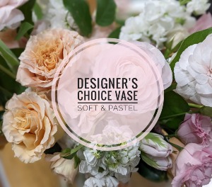 Designer's Choice Vase Arrangement Soft and Pastel