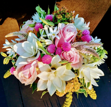 Designers Choice Vase - Pale & Pink  in Missouri City, TX | Addy's Flower Farm