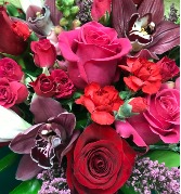 Valentines Colours Custom Vase Arrangement