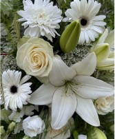 Designers Choice White Florals Arrangement