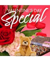 Sweetheart Surprise  Designer's choice package with bear and chocolate