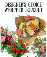 Designer's Choice Wrapped Bouquet Flower Arrangement