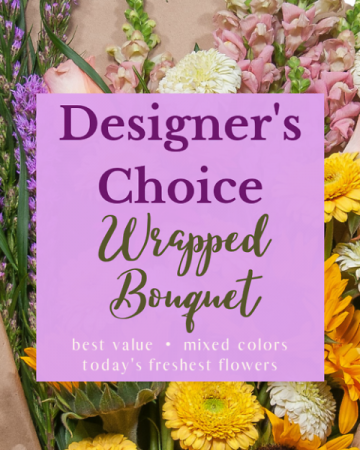 Designers Choice Wrapped Bouquet Wrapped Bouquet