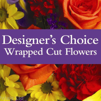 Designers Choice Wrapped Flowers in Oliver, BC - Blooms and Fins, Inc.
