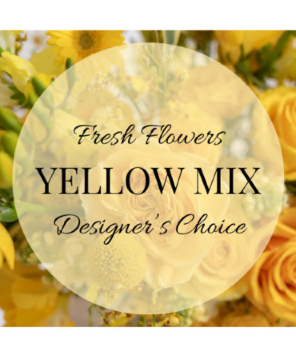 Designer's Choice Yellow Mix Arrangement Arrangement