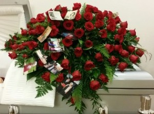 Devoted Heart Casket Spray casket spray