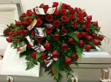 Devoted Heart Casket Spray casket spray in Bryson City, NC | Village Florist