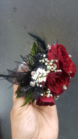 Diamonds And Feathers Corsage Select Colors