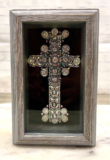 Dimond Shadow Box  Cross