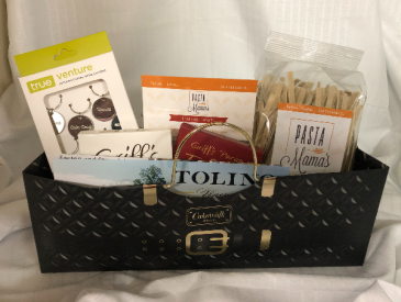 Dinner and Wine Basket Gift