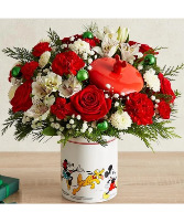 Disney Mickey Mouse & Friends Cookie Jar Christmas Arrangement