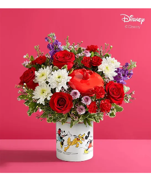 Disney Mickey Mouse & Friends Cookie Jar - Romance EVERYDAY OR VALENTINES 