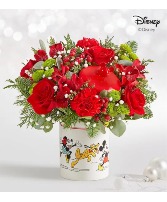 Disney Mickey Mouse & Friends Holiday Cookie Jar HOLIDAY