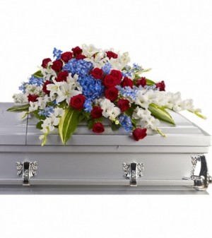 Distingguished Service Casket Spray SY113