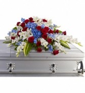 DISTINGUISHED SERVICE Casket spray