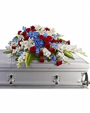 DISTINGUISHED SERVICE CASKET SPRAY  in Massillon, OH | CUMMINGS FLORIST