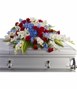 Distinguished Service Casket Spray Casket Flowers