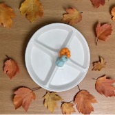 Divided Pumpkin Platter 