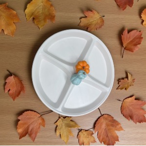 Divided Pumpkin Platter 