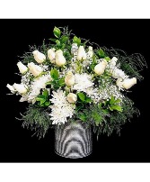 Divine White Roses with mix design