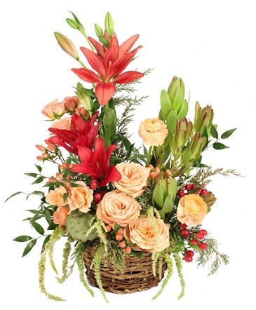 Divine Decadence Basket Arrangement  in Abernathy, TX | Abell Funeral Homes & Flower Shop