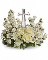 Divine Peace Bouquet One-Sided with Crystal Cross