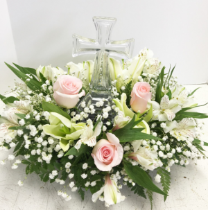 Divine Peace crystal cross in Lebanon, NH | LEBANON GARDEN OF EDEN FLORAL SHOP Divine Peace crystal cross in Lebanon, NH | LEBANON GARDEN OF EDEN FLORAL SHOP
