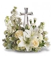 Divine Peace Crystal Cross Bouquet