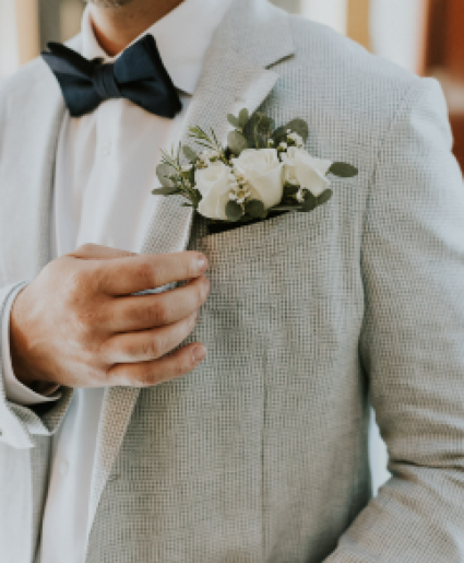 Divine Pocket Style Boutonniere Pocket Boutonniere