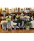 DIY Flower Arrangements Cut Flowers in buckets and baskets