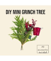 DIY Mini Grinch Tree DIY