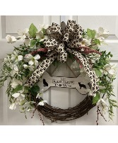 Dog Bone Wreath Permanent botanical wreath