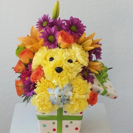Special Pooch Present Ceramic Vase