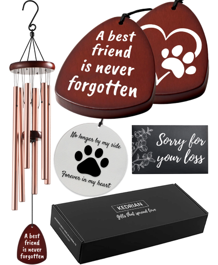 Dog Memorial Wind Chime Gift Box 