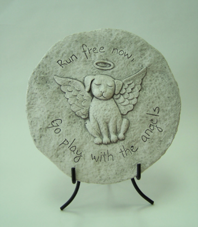 Dog Memory Stone With Easel Memorial Stone