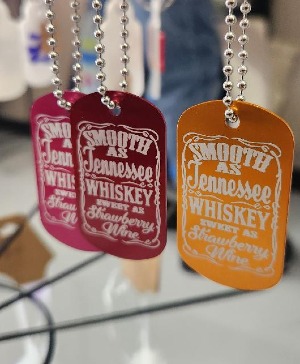 Dog Tag Keychains-Tennessee Whiskey gift