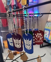 Dog Tag Keychains- Transformers gift