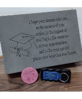 Grad Memory Leather Keepsake Box Engraveable 