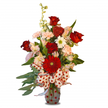 The Polka Dot Special Fresh Cut in Vase