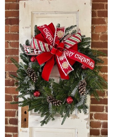 Door Wreath fresh in Oil City, PA | DOUBLE BLOOM
