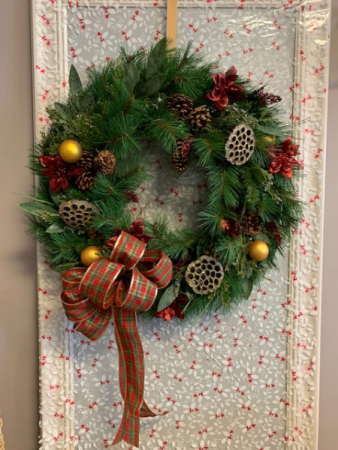door wreath - fresh or permanent