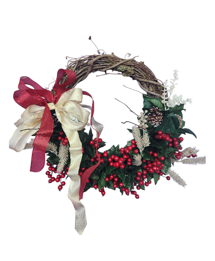 DOOR WREATH SILK