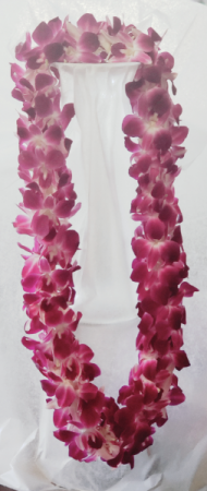 Double Dendribium Orchid Lei